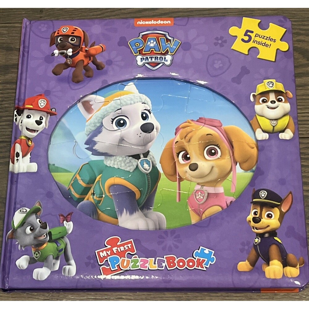 Paw Patrol My First Puzzle Book by Nickelodeon Five 5 Puzzles & 5 Descriptions